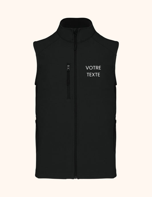 Bodywarmer Softshell à personnaliser homme