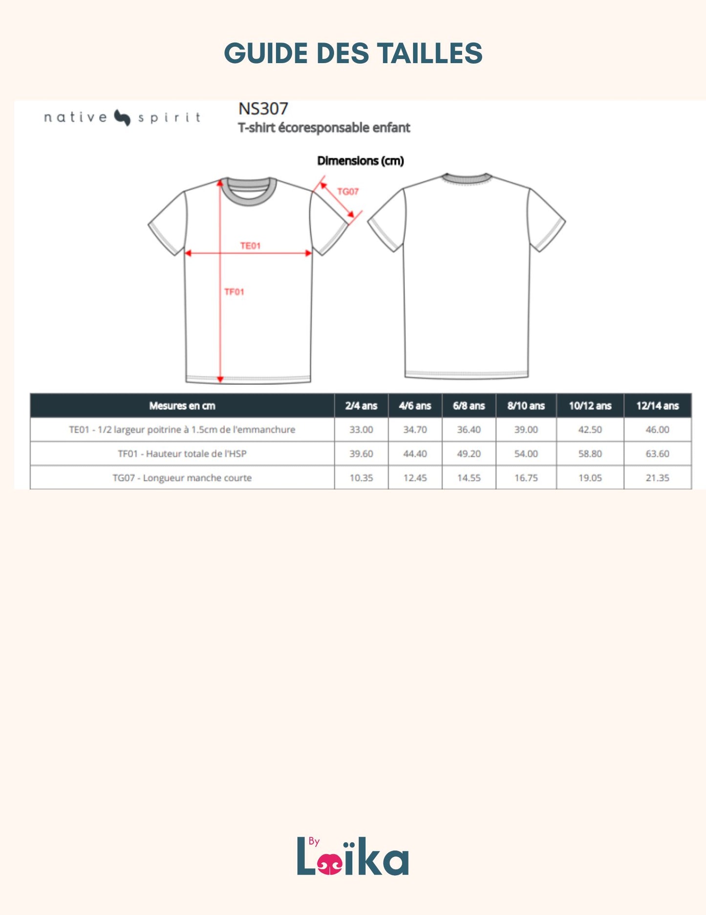 Tee-Shirt KIDS Unisexe Coton Bio