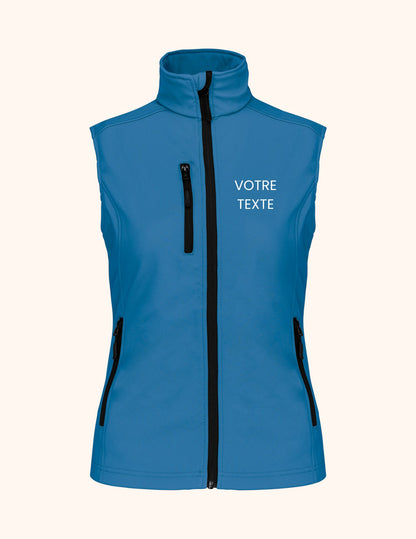 Bodywarmer Softshell à personnaliser femme