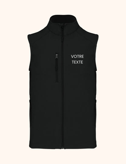 Bodywarmer Softshell à personnaliser homme