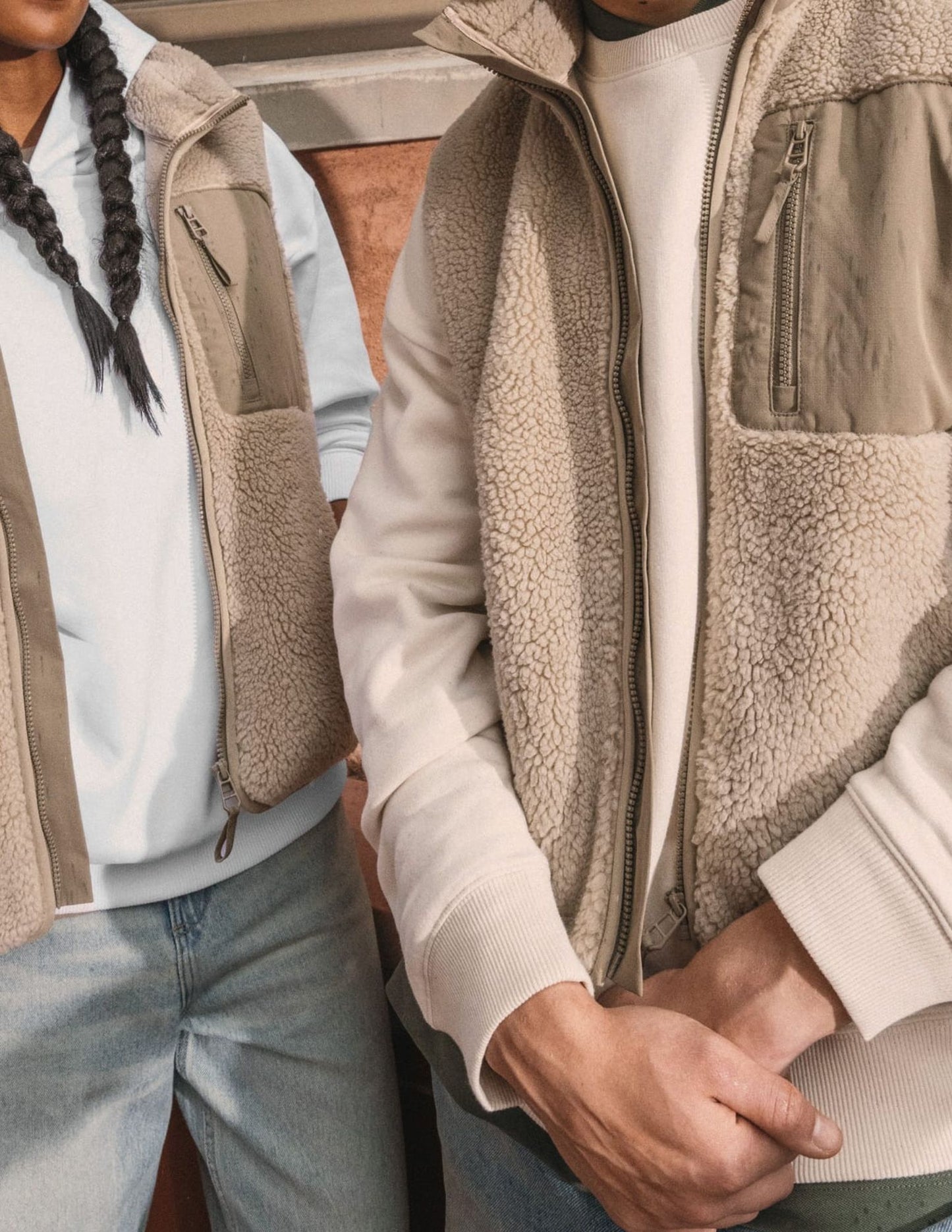 Bodywarmer en Sherpa personnalisable unisexe