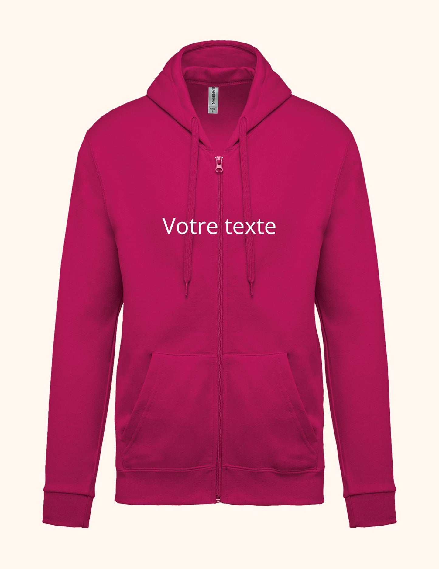 Sweat zip à personnaliser