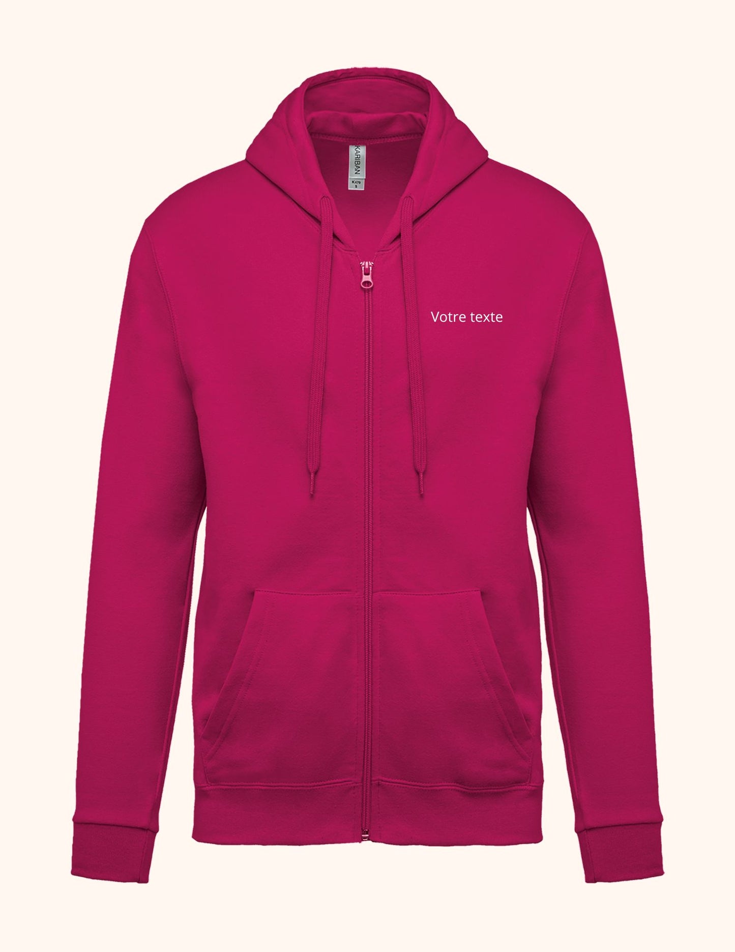 Sweat zip à personnaliser