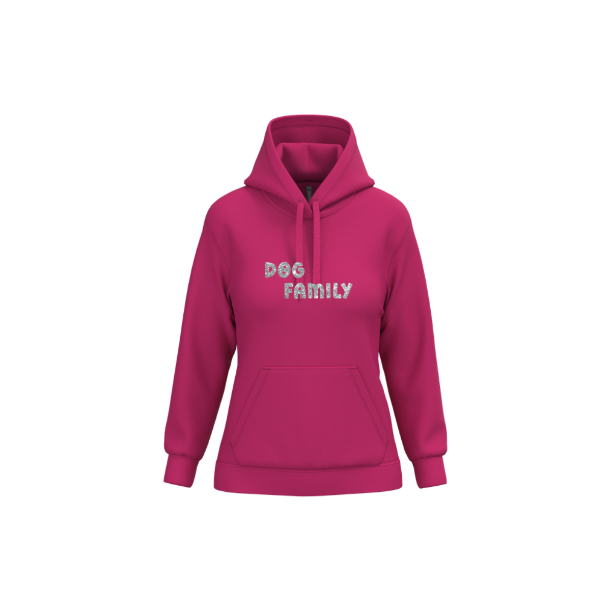 Sweat DOG FAMILY Pailleté Argent