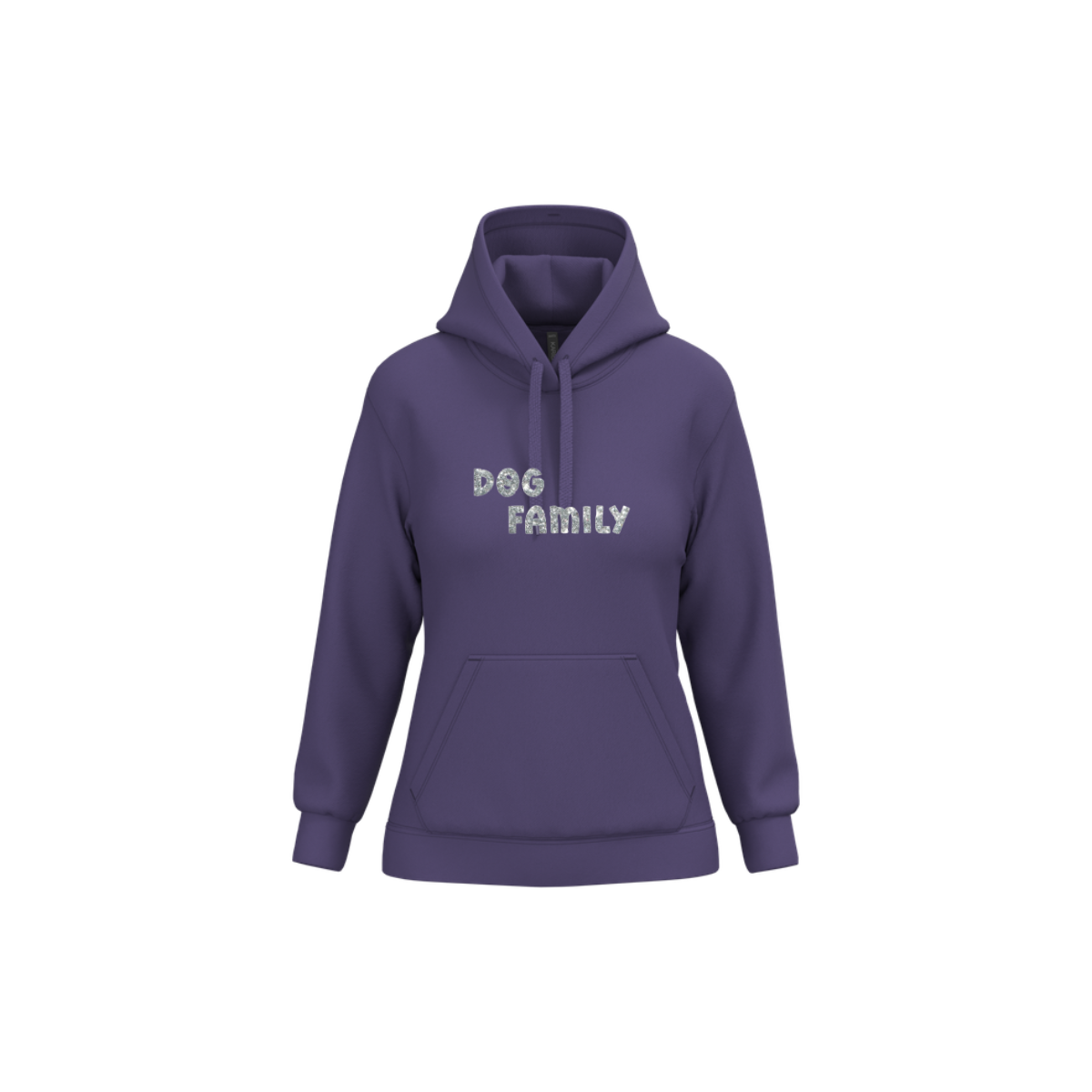 Sweat DOG FAMILY Pailleté Argent