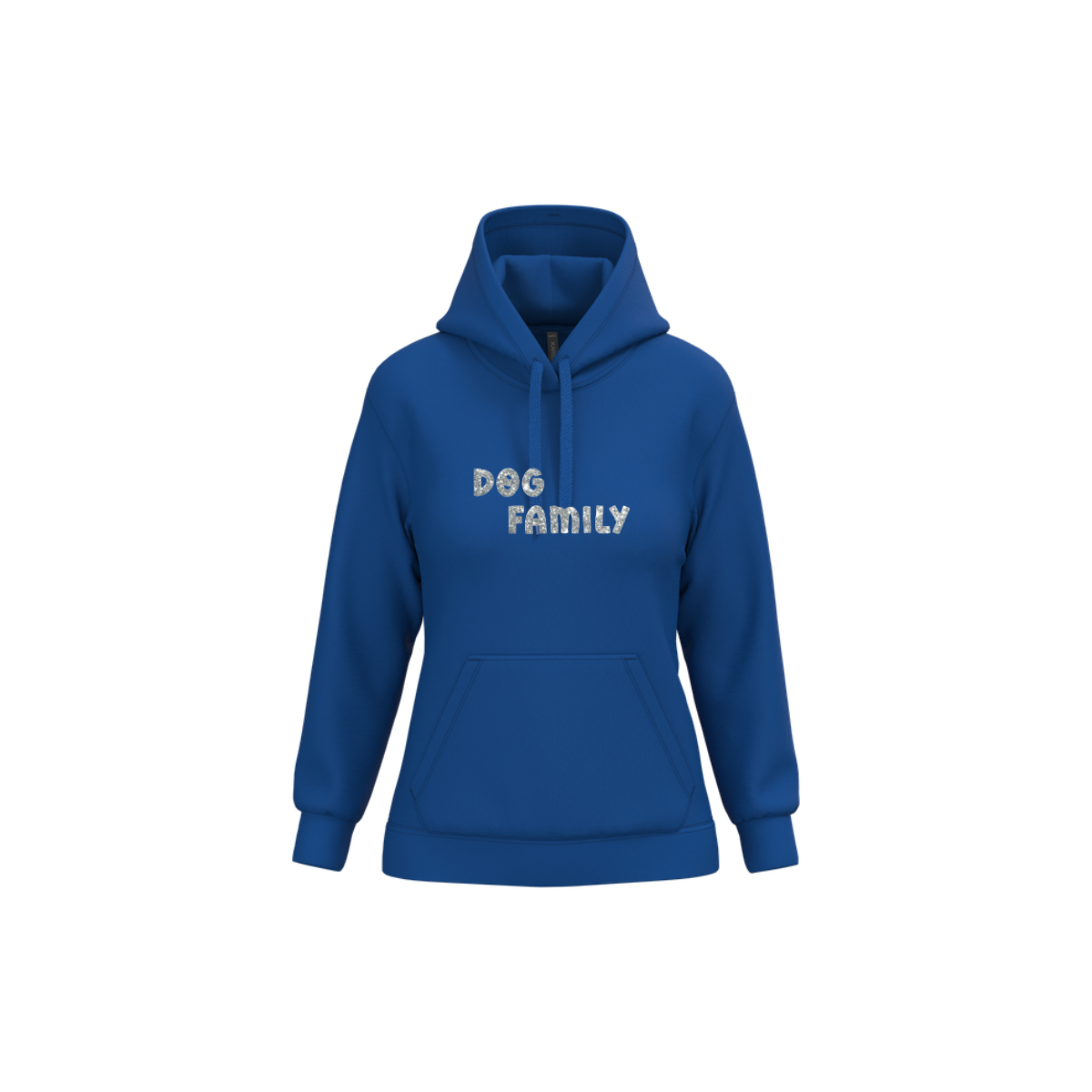 Sweat DOG FAMILY Pailleté Argent