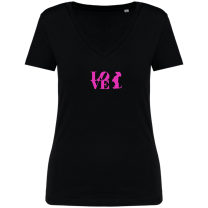 Tee-Shirt Love col V