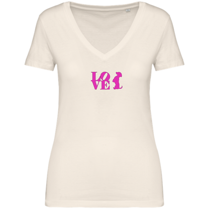 Tee-Shirt Love col V