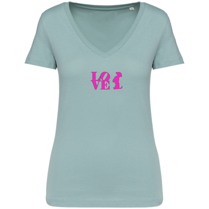 Tee-Shirt Love col V
