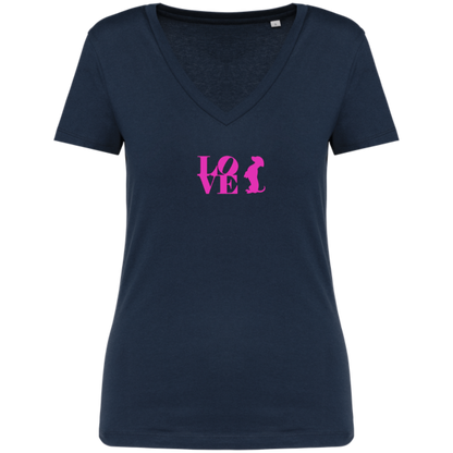 Tee-Shirt Love col V