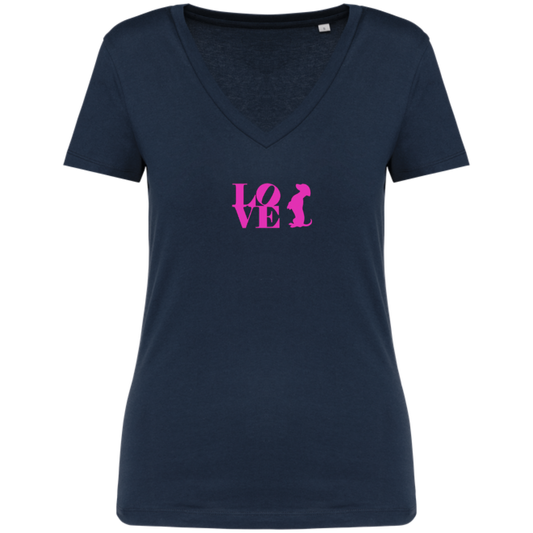 Tee-Shirt Love col V