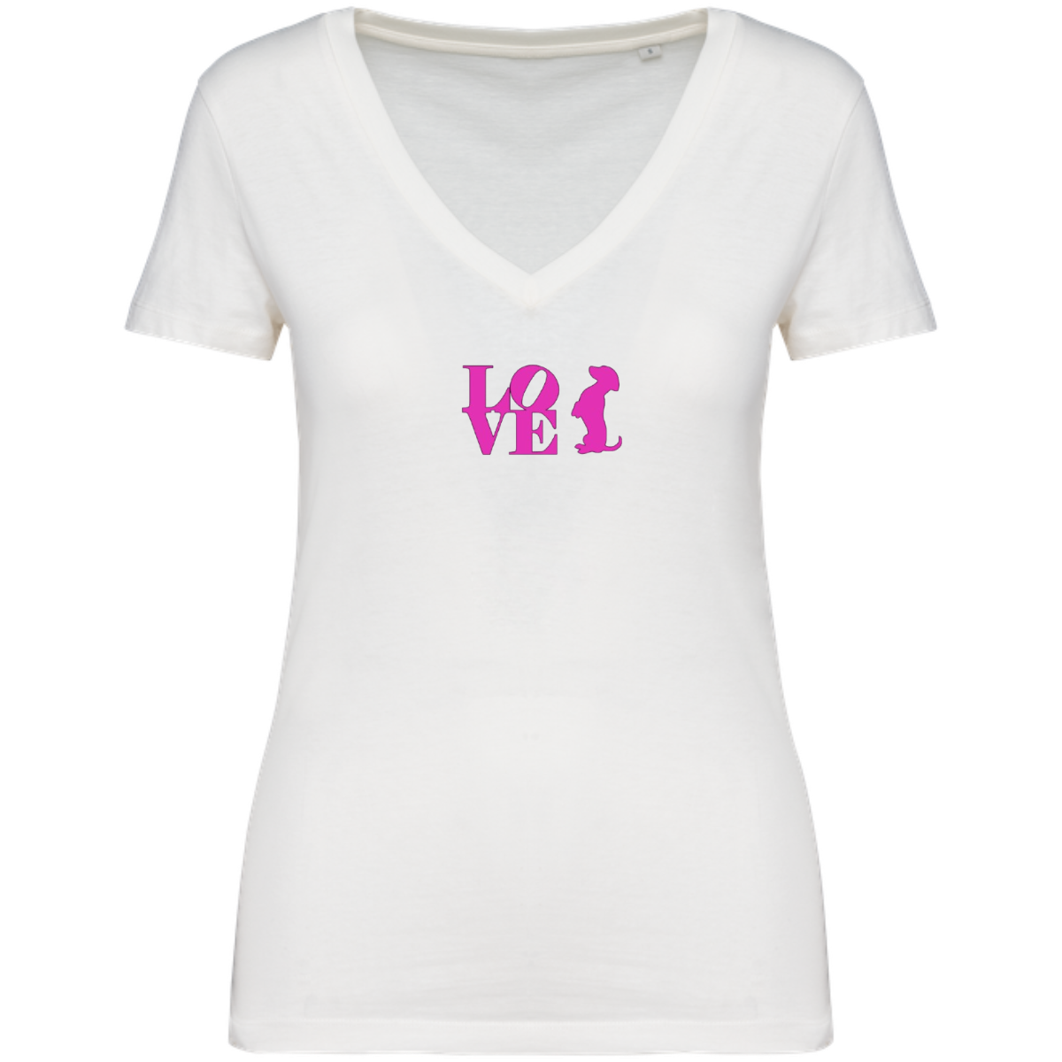 Tee-Shirt Love col V