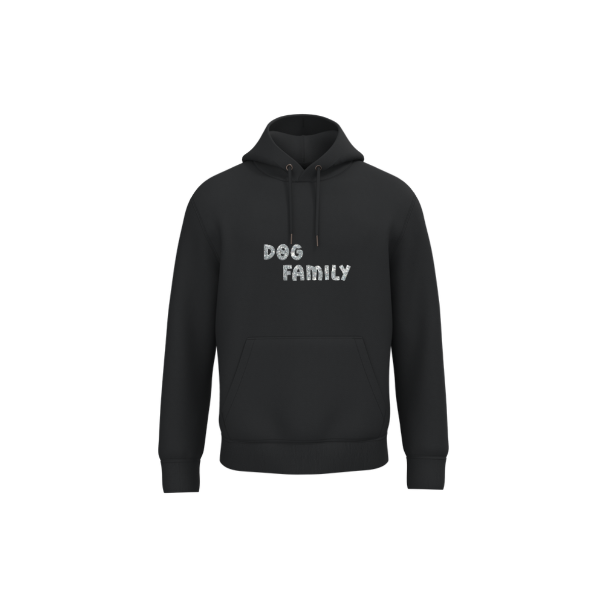 Sweat DOG FAMILY Pailleté Argent
