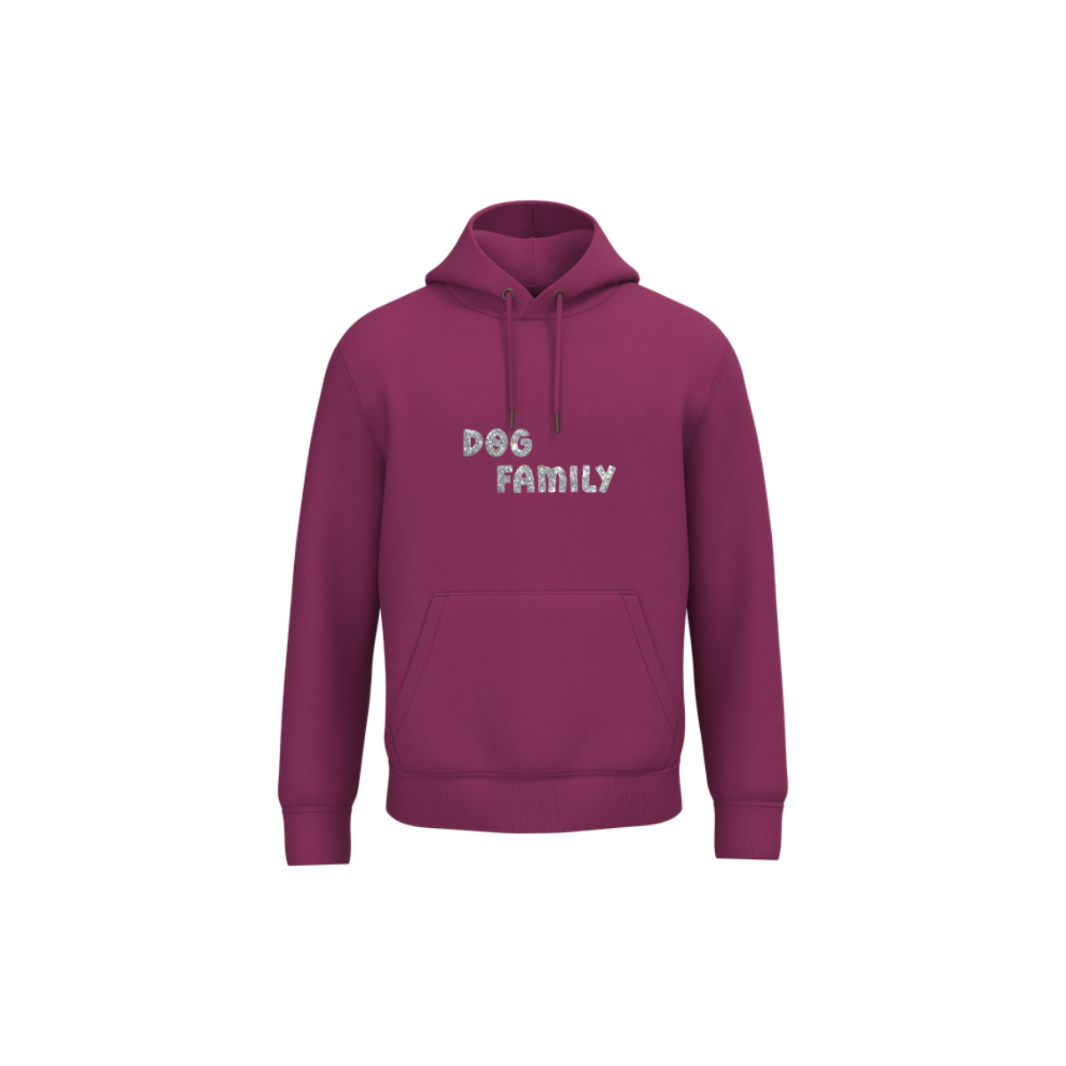 Sweat DOG FAMILY Pailleté Argent
