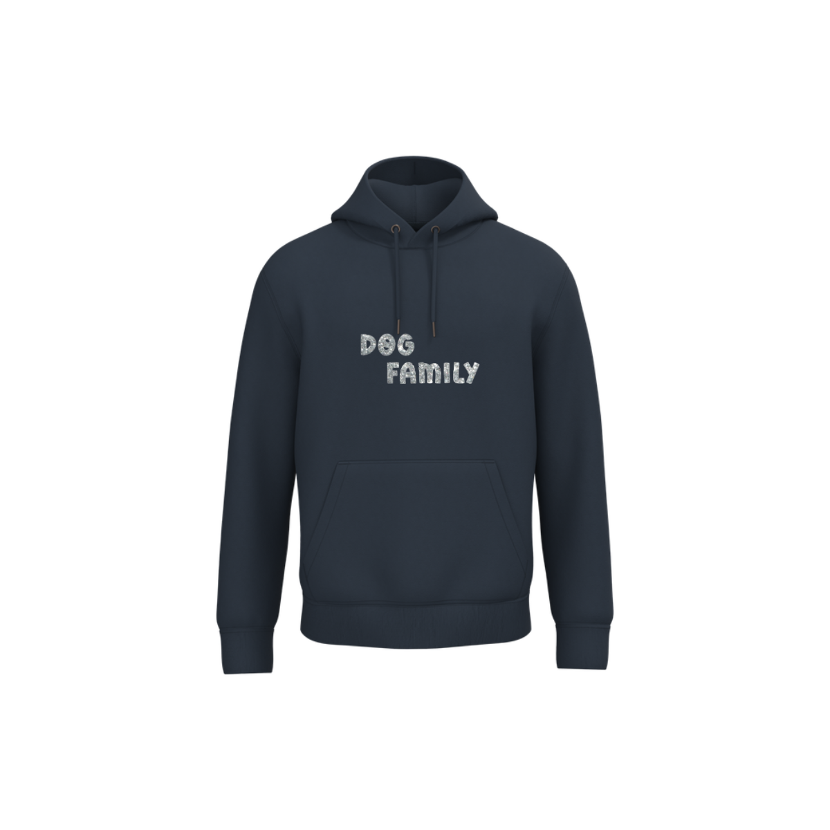 Sweat DOG FAMILY Pailleté Argent