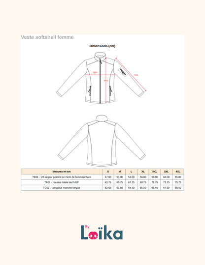 Veste Softshell à personnaliser femme
